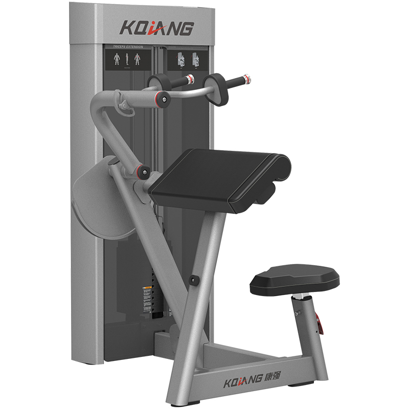 多宝商用健身房坐姿三头肌前压训练器8008专用力量器械无氧健身器械
