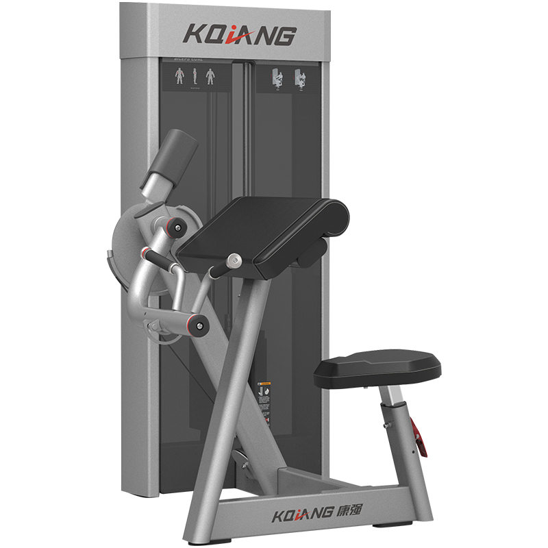 多宝商用健身房坐姿二头肌弯举训练器8007专用力量器械无氧健身器械