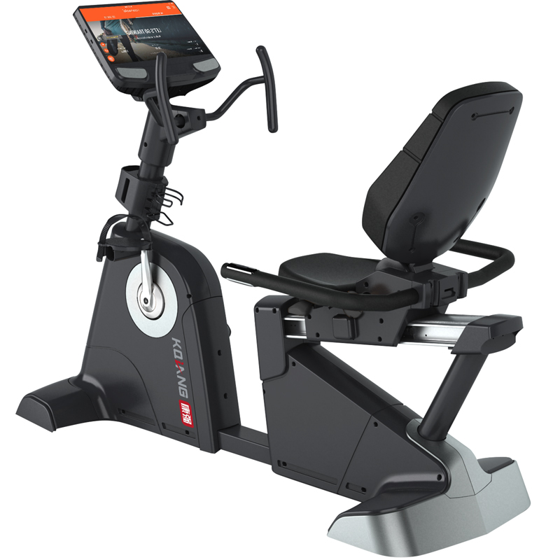 多宝商用卧式单车CR900T磁控车自发电健身车健身房专用