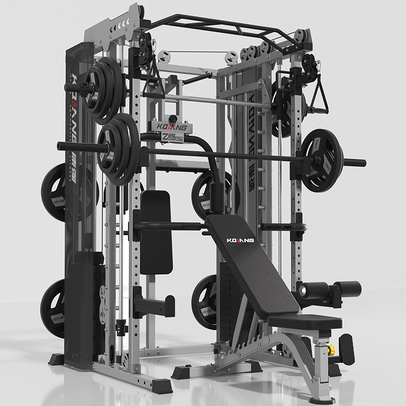 多宝Z50Pro史密斯机综合训练器多功能力量器械家用健身器材深蹲架 Z50Pro推胸夹胸-豪华版A套装